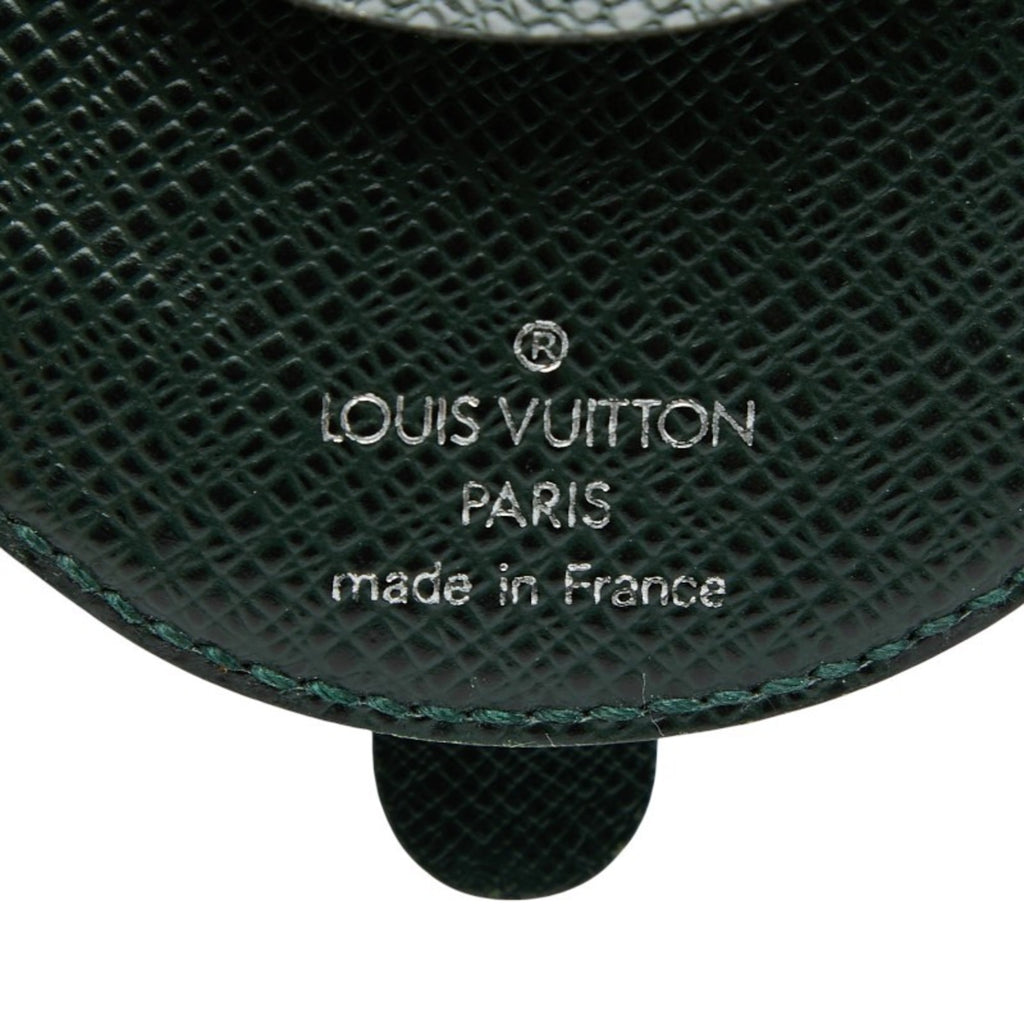 Louis Vuitton Dark Green Episea Taiga Leather Coin Purse/Coin Case