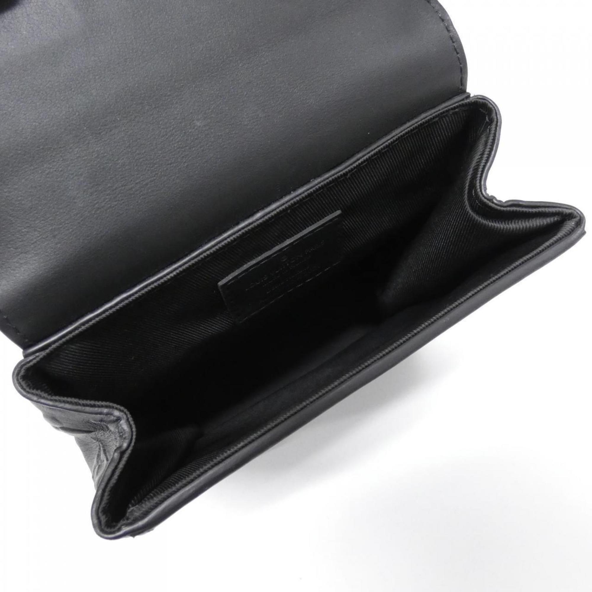 Louis Vuitton Black Leather Shoulder Bag