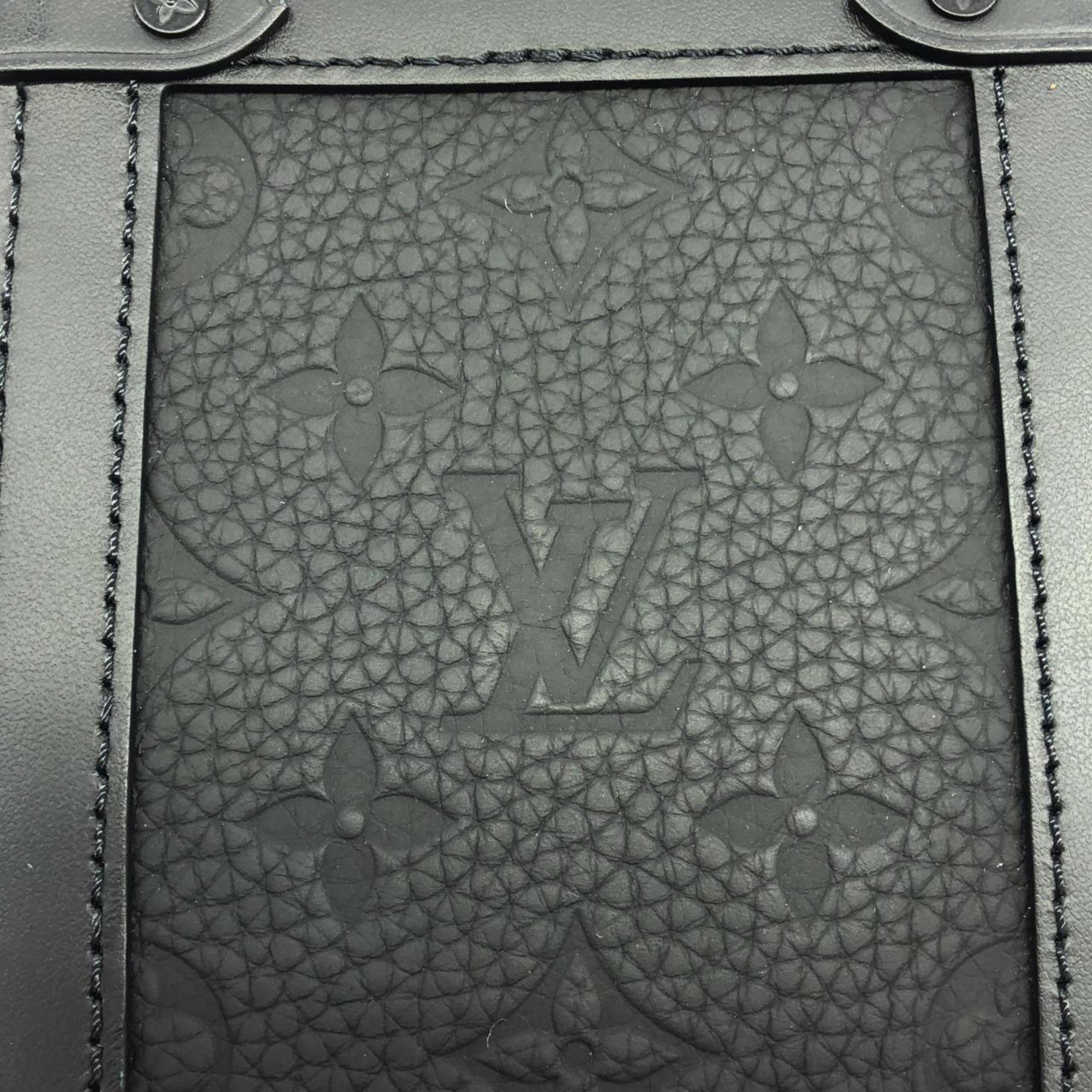 Louis Vuitton Black Leather Shoulder Bag