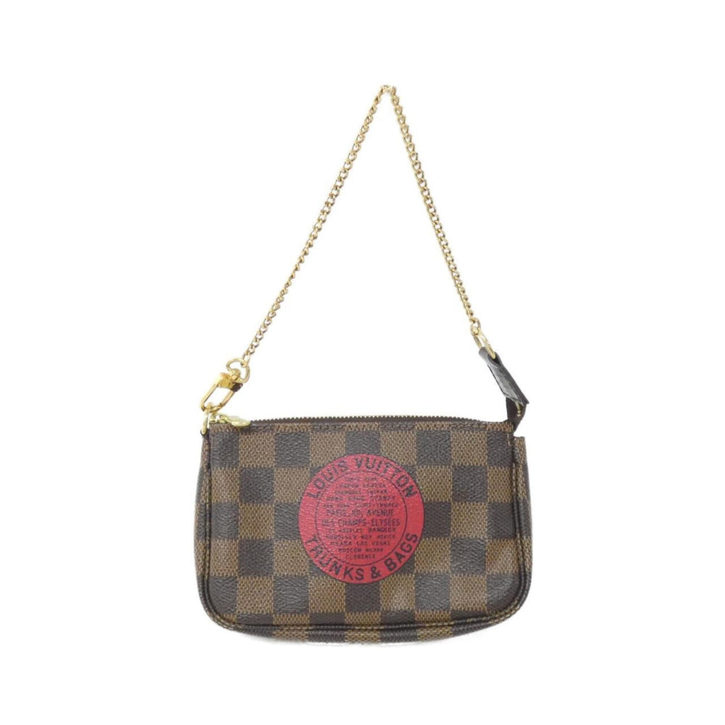Louis Vuitton Damier Ebene Coated Canvas Pochette Pouch