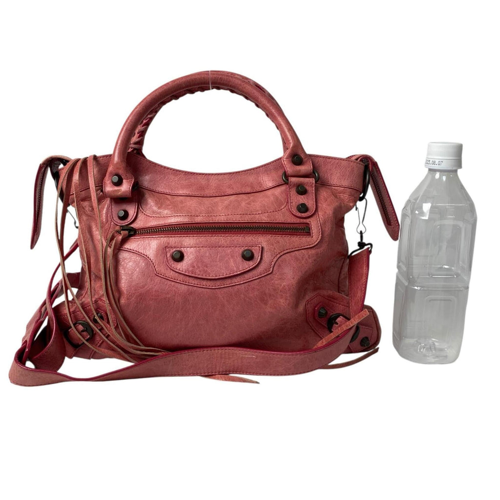 Balenciaga Pink Leather Handbag Shoulder