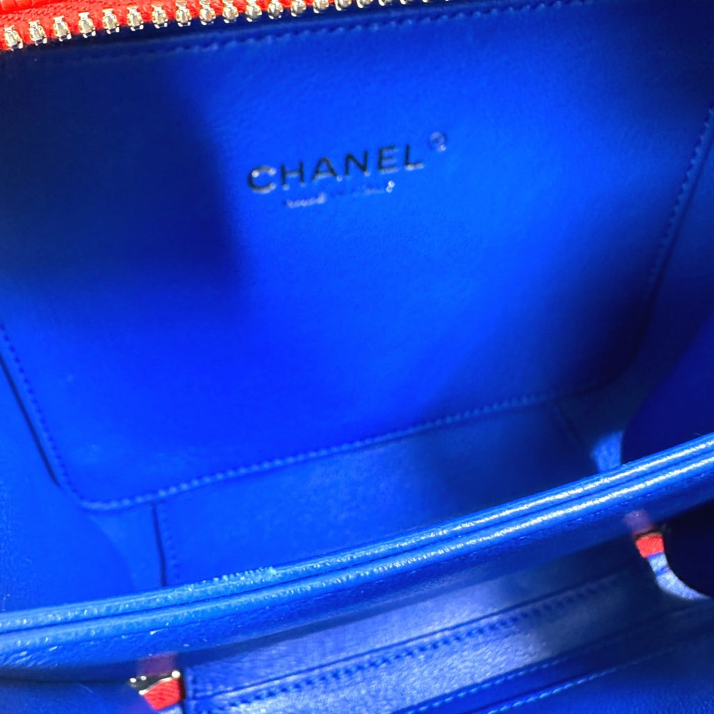 Chanel Red Leather Shoulder Bag