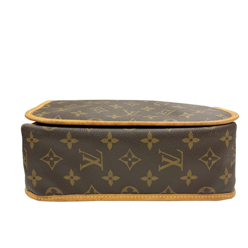 Louis Vuitton Brown Monogram Leather Shoulder Bag