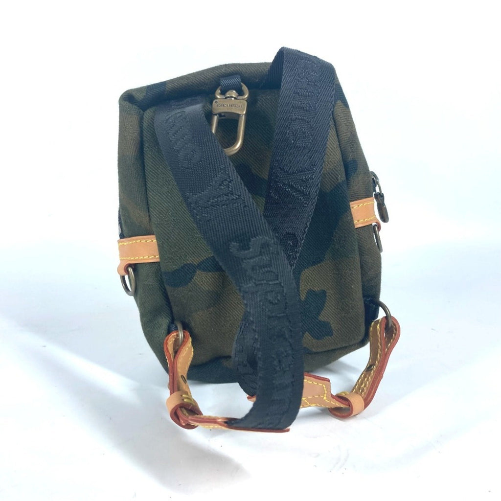 Louis Vuitton Camouflage Green Canvas Backpack