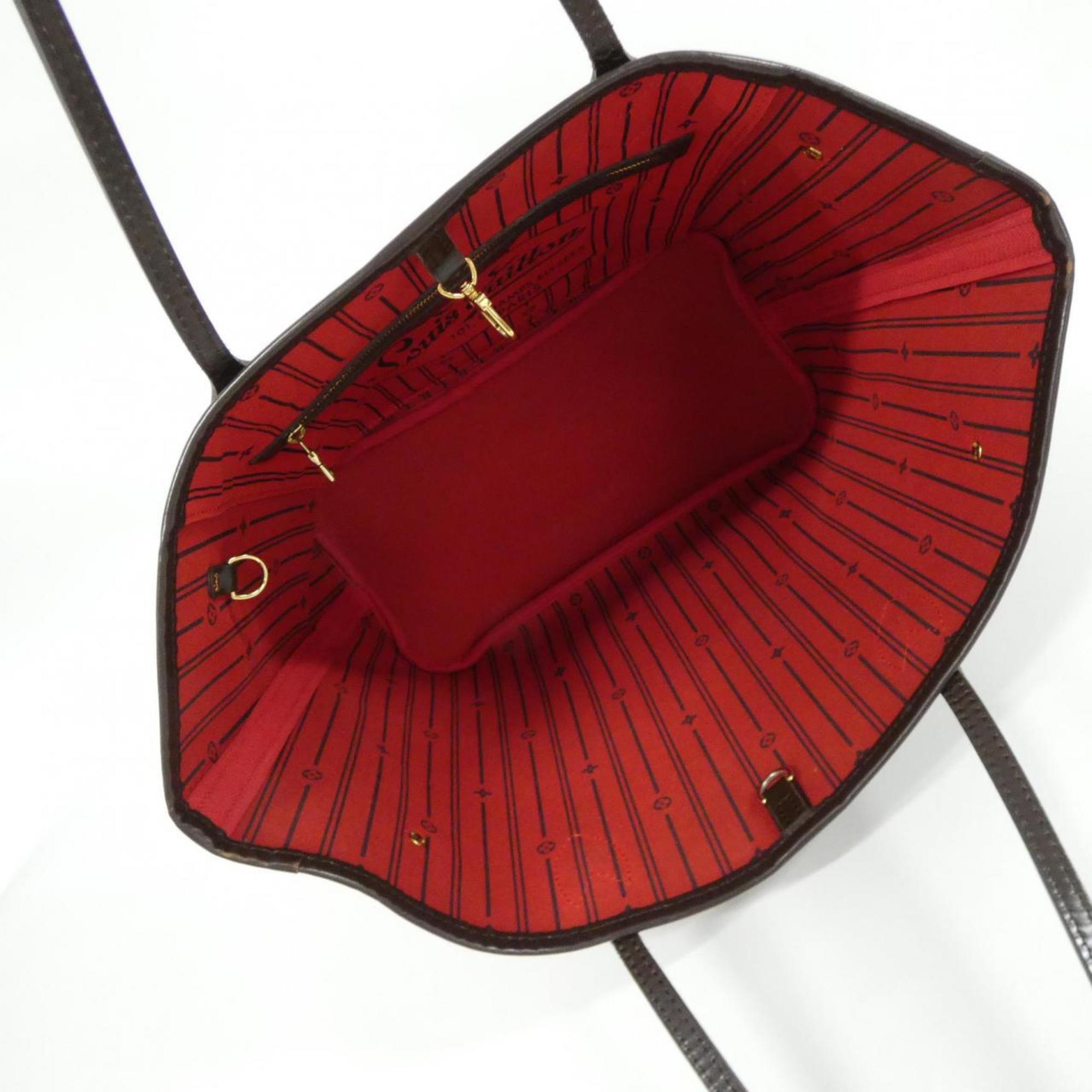 Louis Vuitton Brown Coated Canvas Handbag