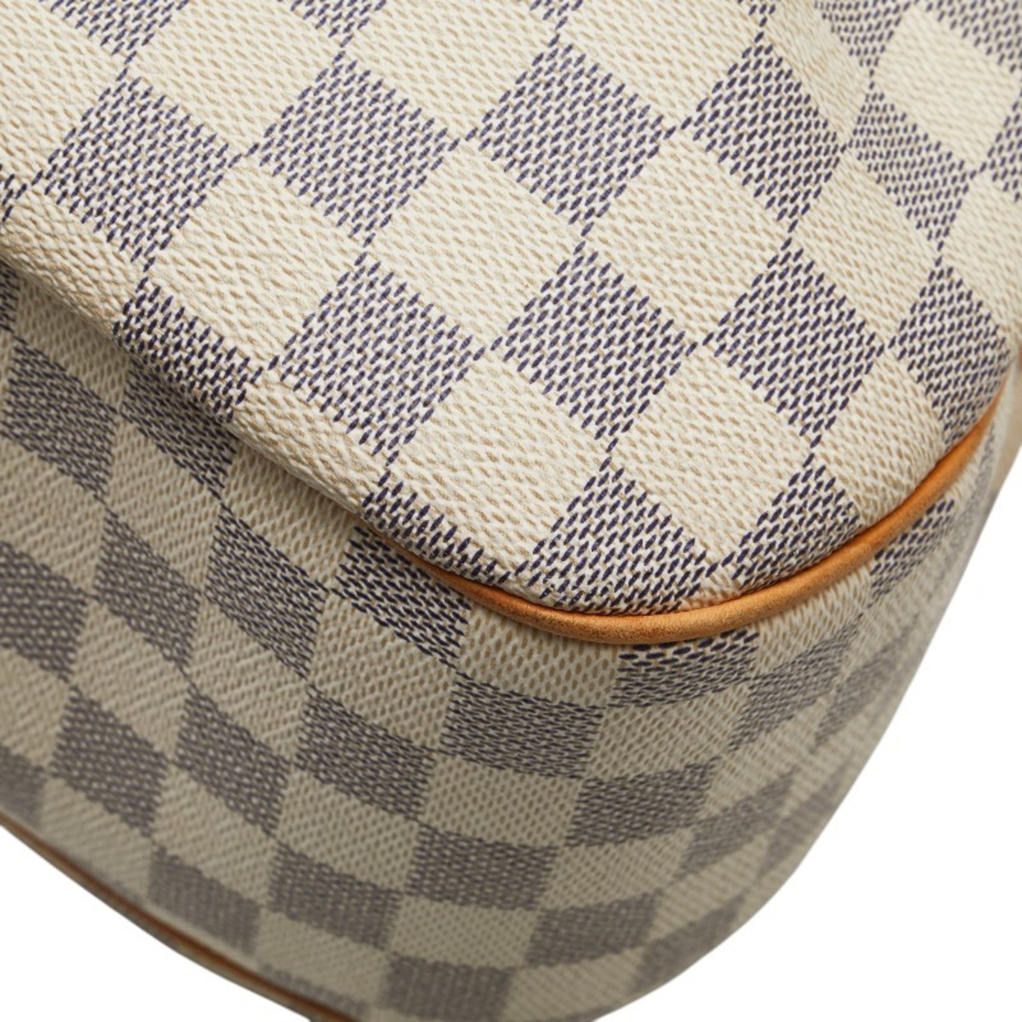 Louis Vuitton Damier Azur White Pvc Leather Shoulder Bag