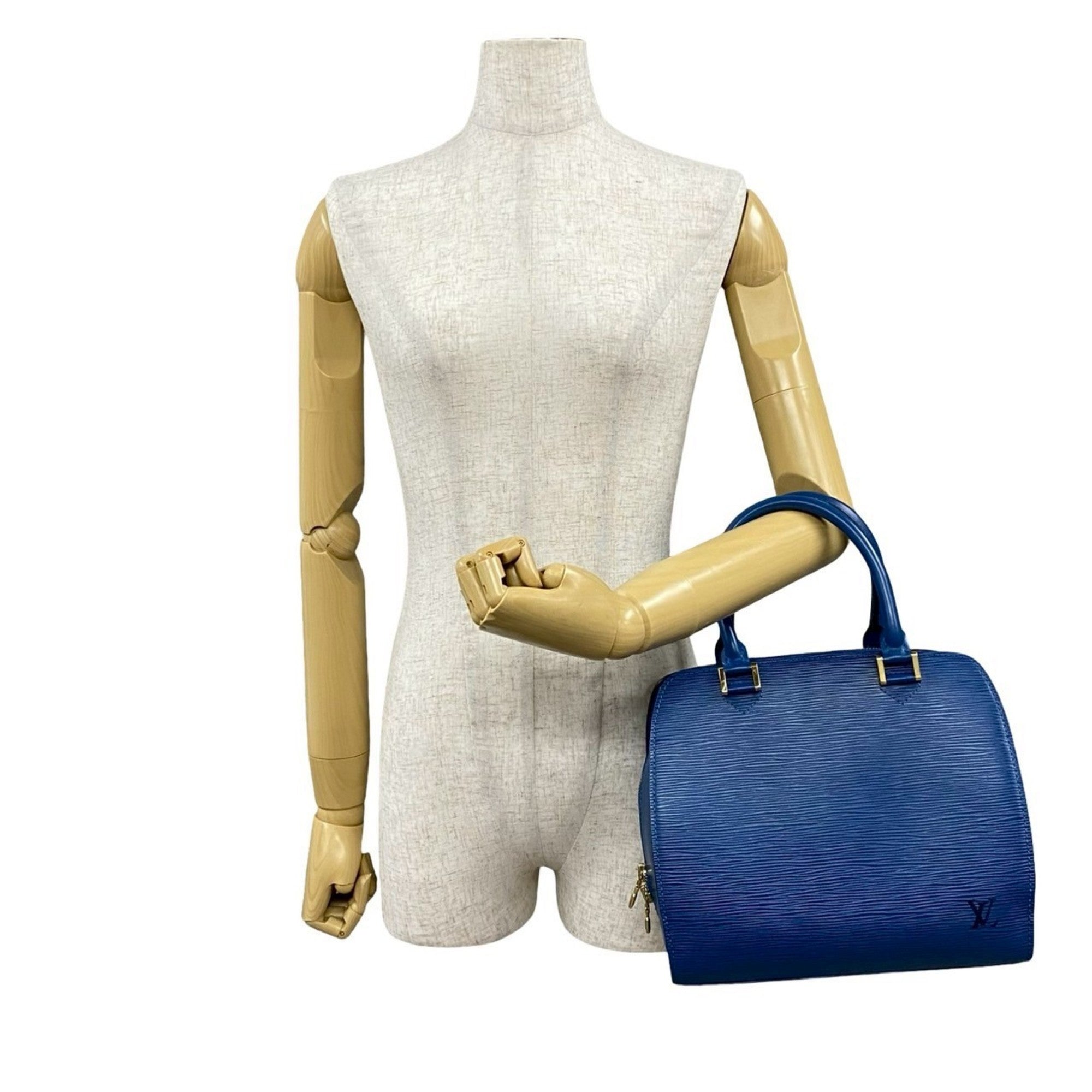 Louis Vuitton Blue Epi Leather Handbag