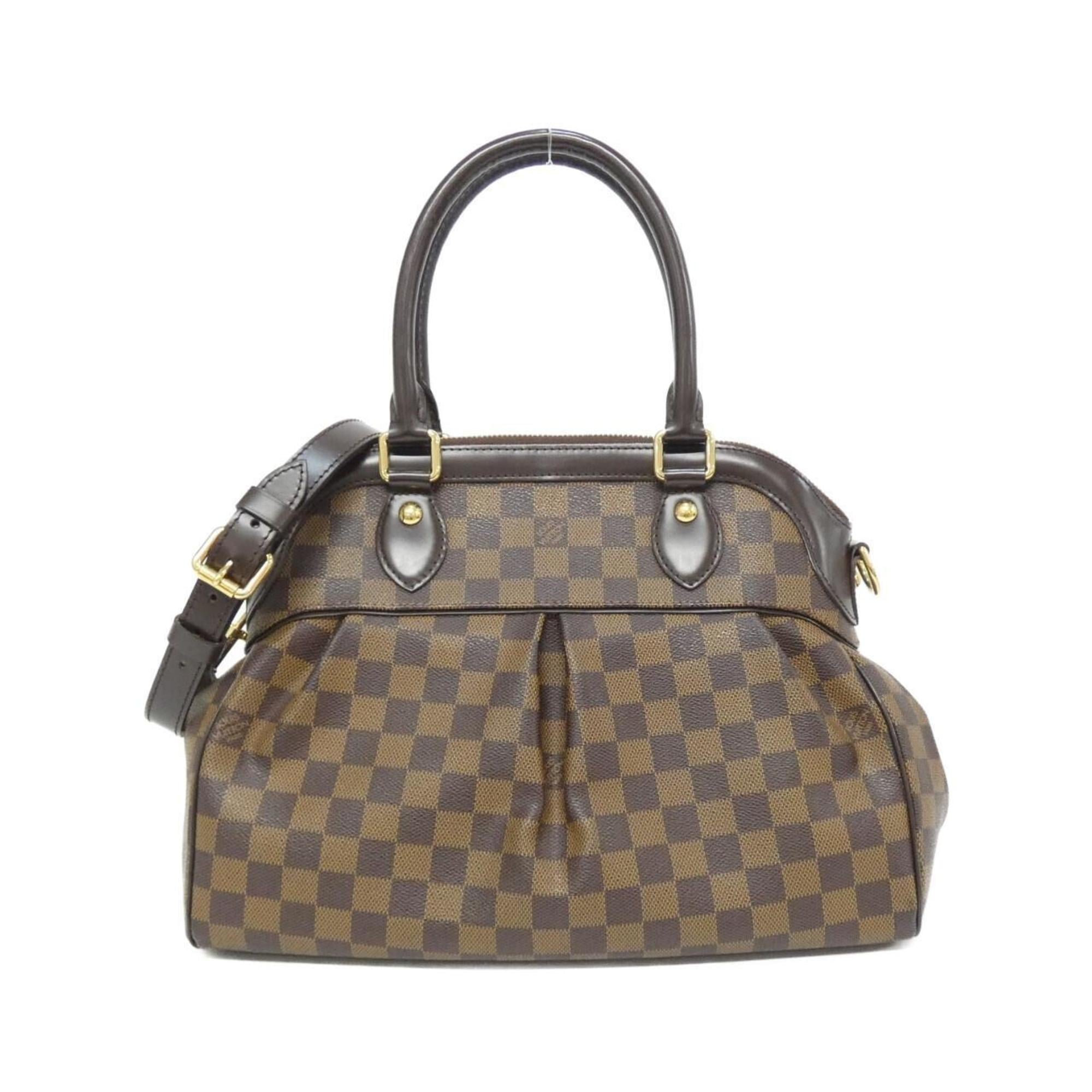 Louis Vuitton Brown Coated Canvas Handbag