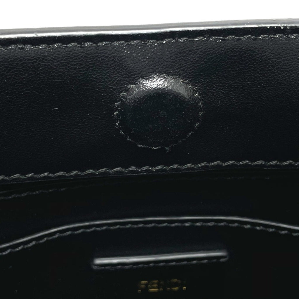 Fendi Yellow Leather Shoulder Bag