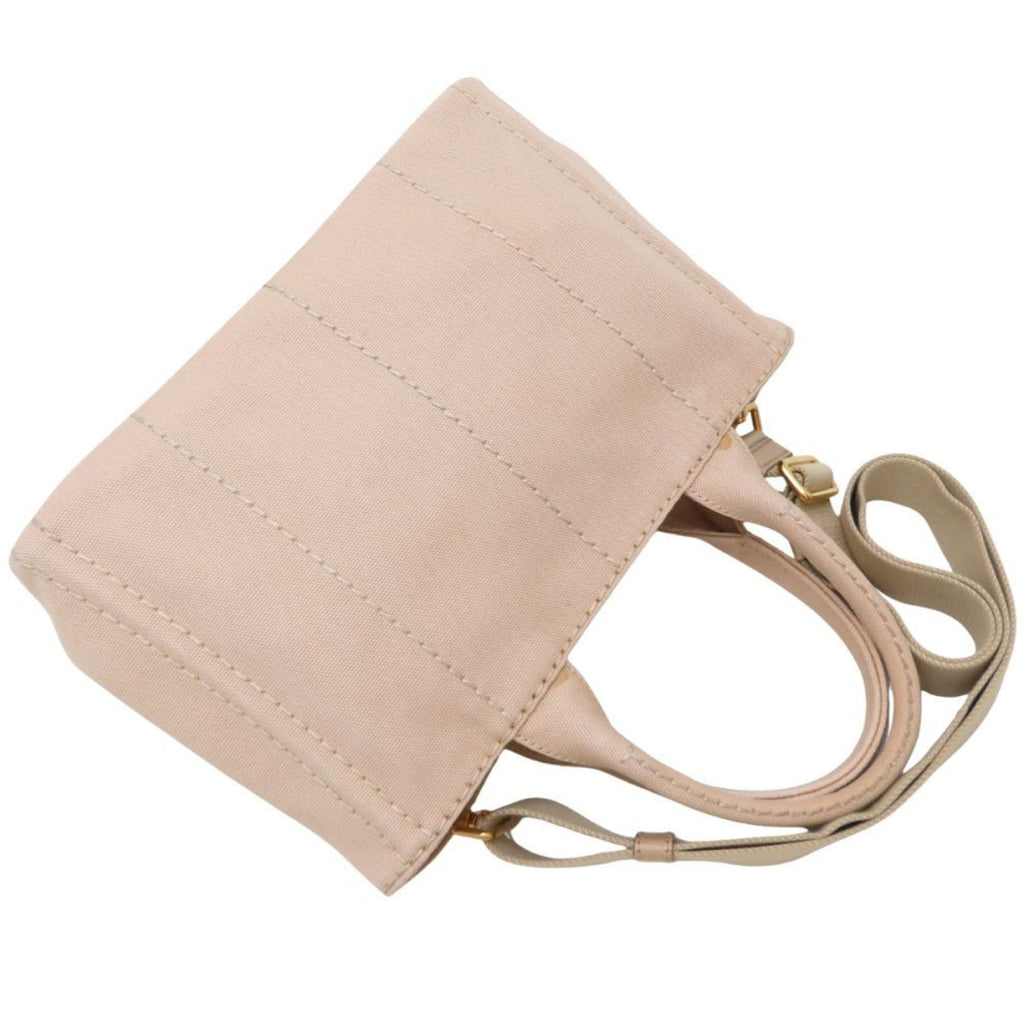 Prada Beige Canvas Handbag