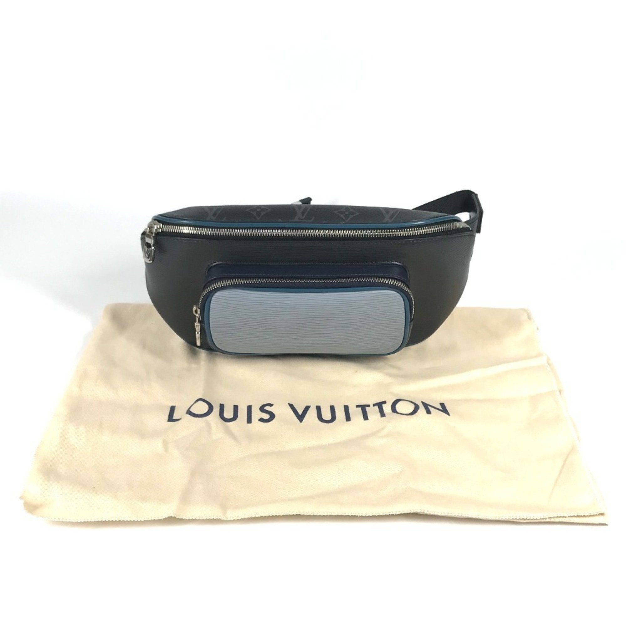 Louis Vuitton Blue Monogram Eclipse Navy Monogram Eclipse Epi Leather Fanny Pack Shoulder Bag