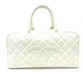 Chanel White Leather Handbag
