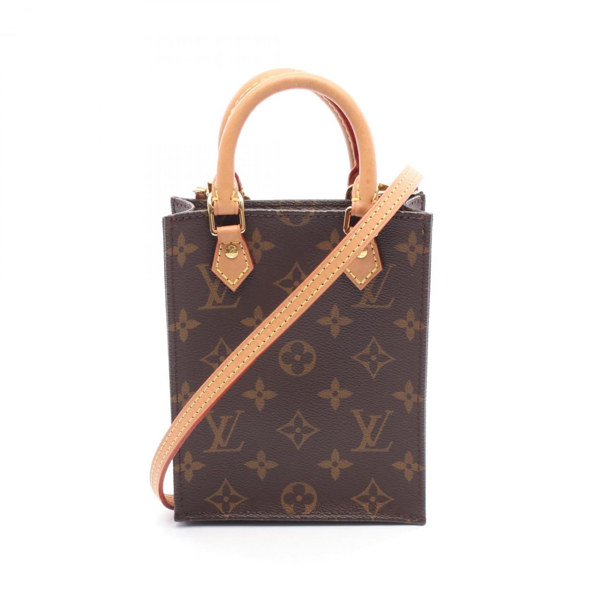 Louis Vuitton Brown Pvc Monogram Leather Coated Canvas Handbag