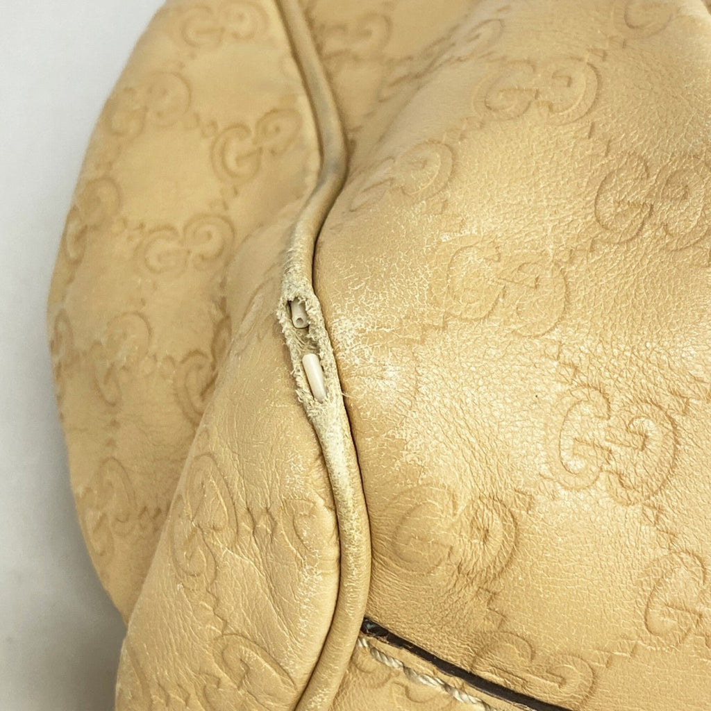 Gucci Beige Leather Tote Bag (Pre-Owned)