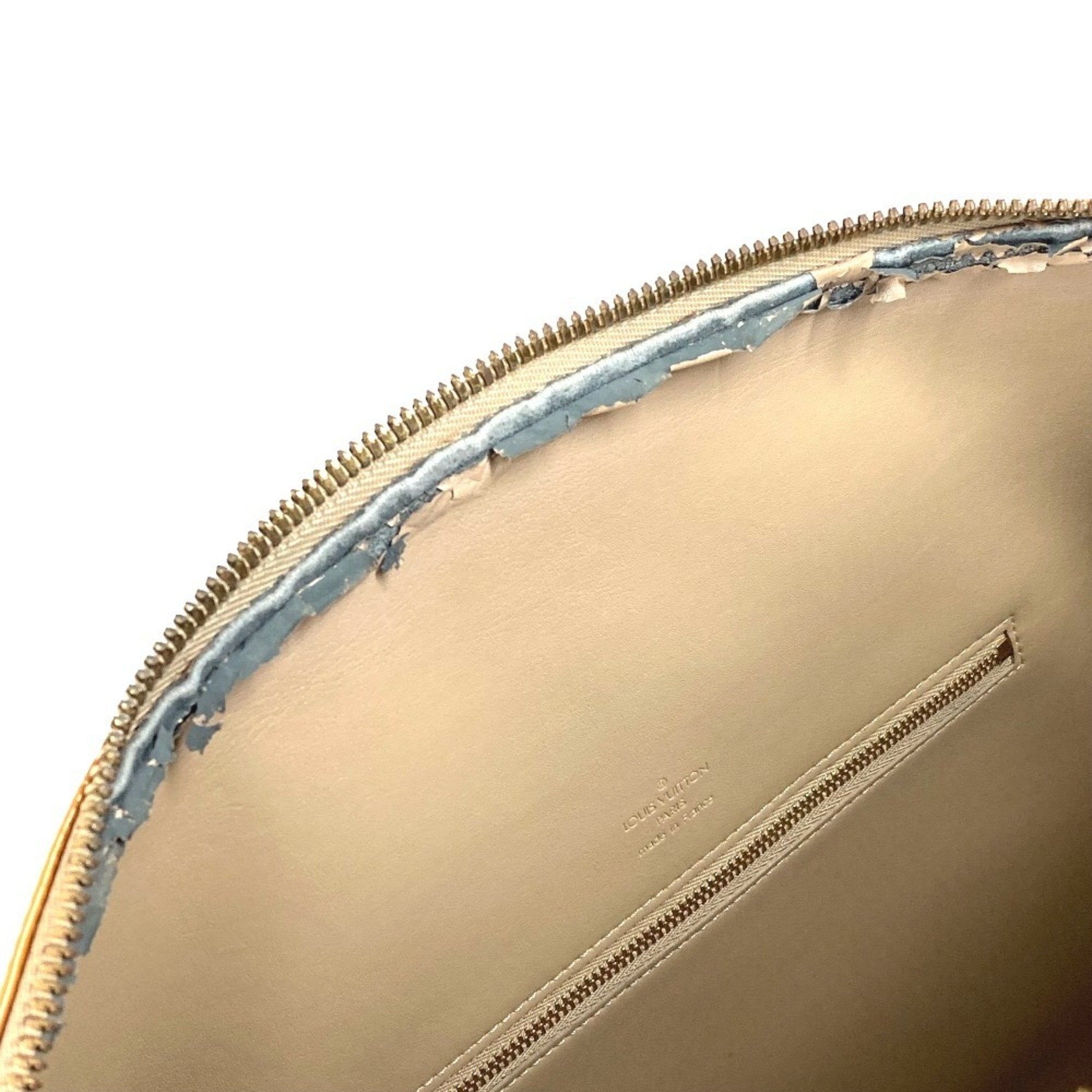 Louis Vuitton Beige Galle Monogram Vernis Boston Bag