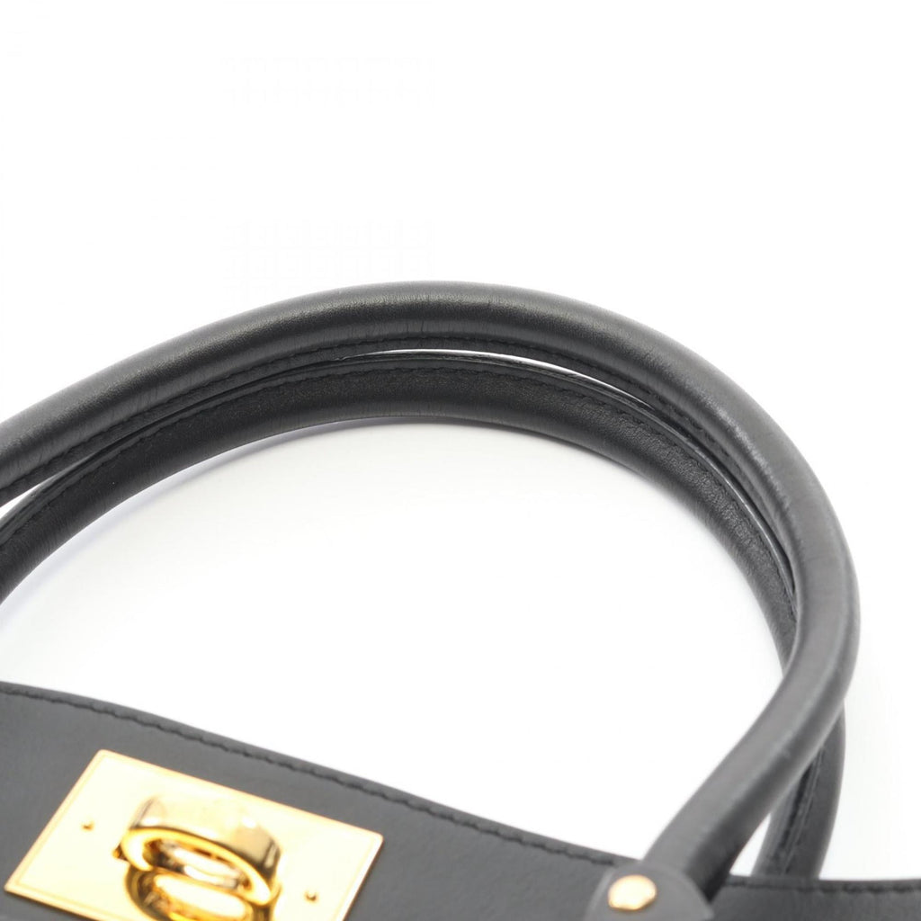 Louis Vuitton Black Leather Handbag