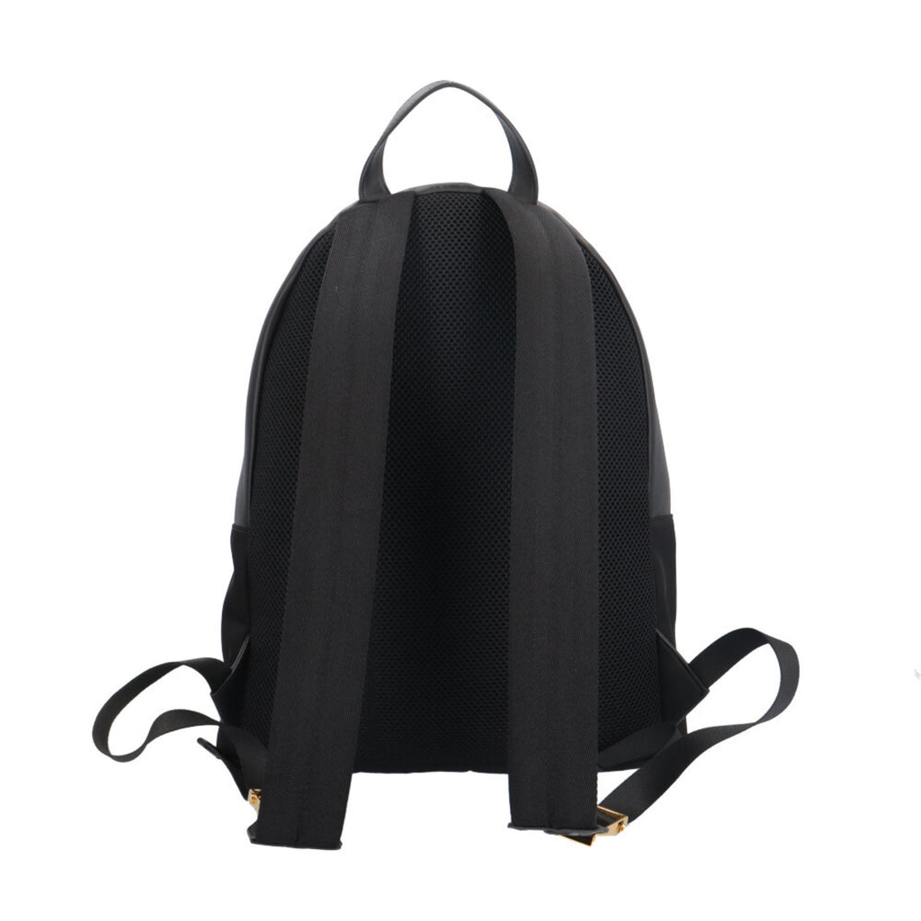 Fendi Black Nylon Leather Backpack