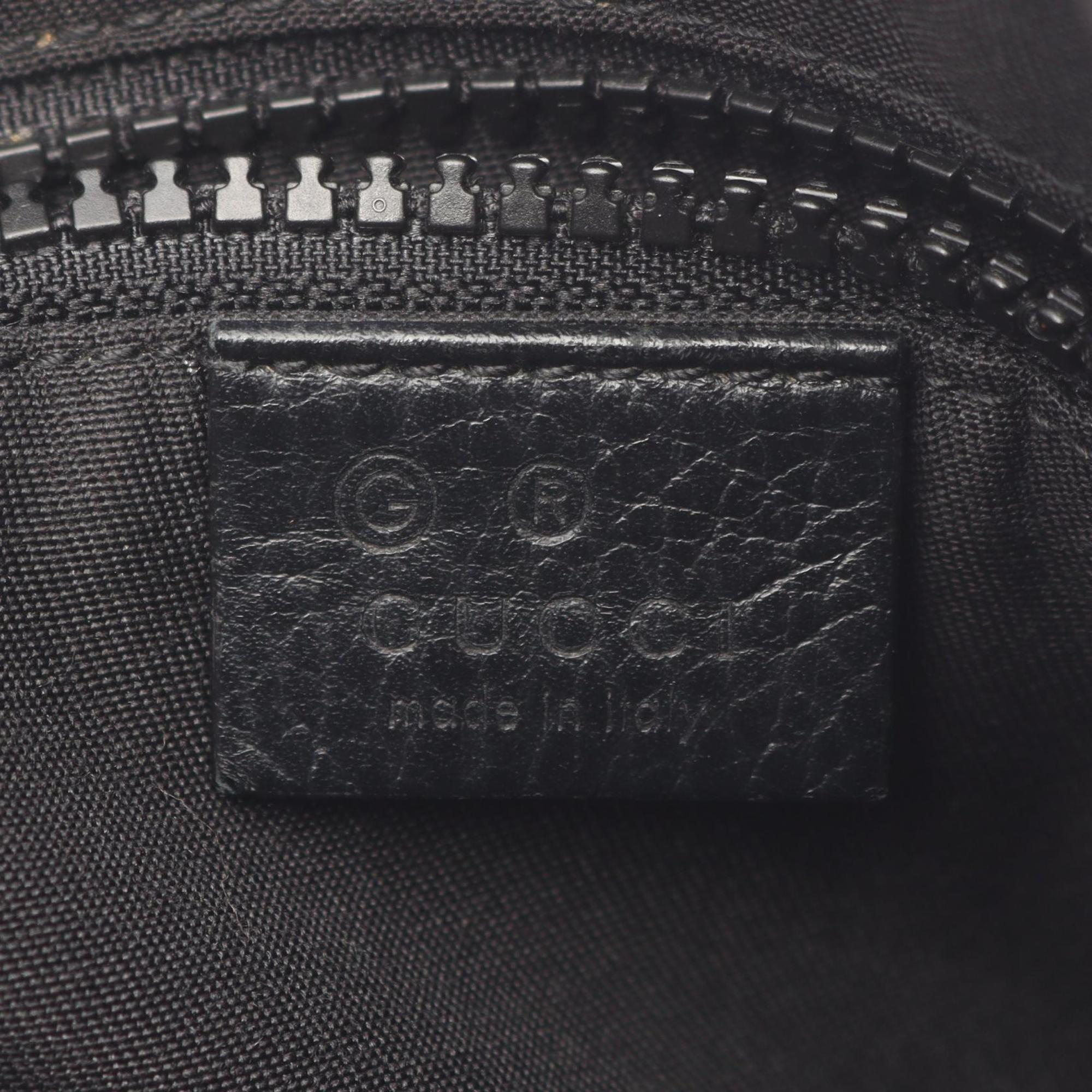 Gucci Black Nylon Leather Shoulder Bag (Pre-Owned)