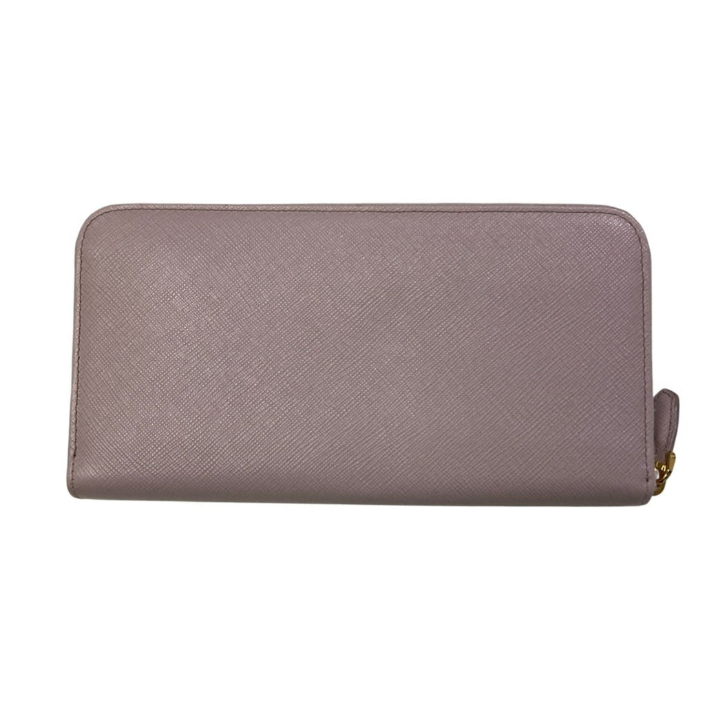 Prada Pink Saffiano Long Wallet (Bi-Fold)