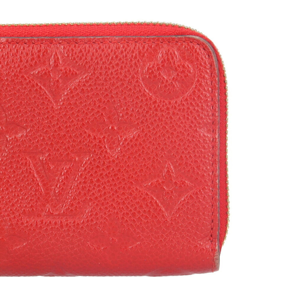 Louis Vuitton Monogram Empreinte Red Color Monogram Empreinte Long Wallet