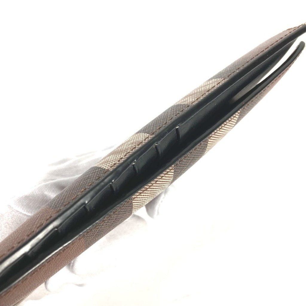 Burberry Brown Pvc Long Wallet (Bi-Fold)