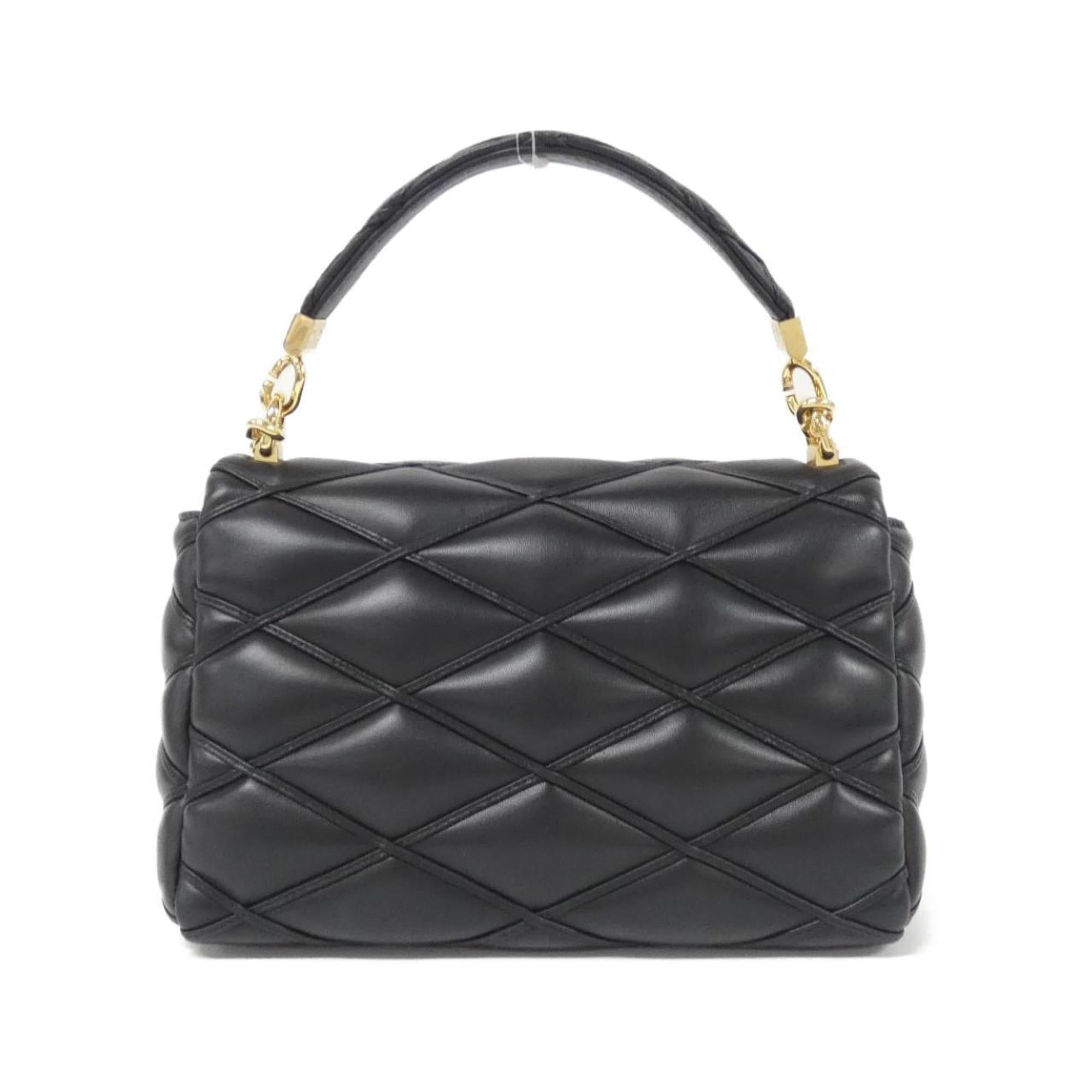 Louis Vuitton Black Leather Shoulder Bag