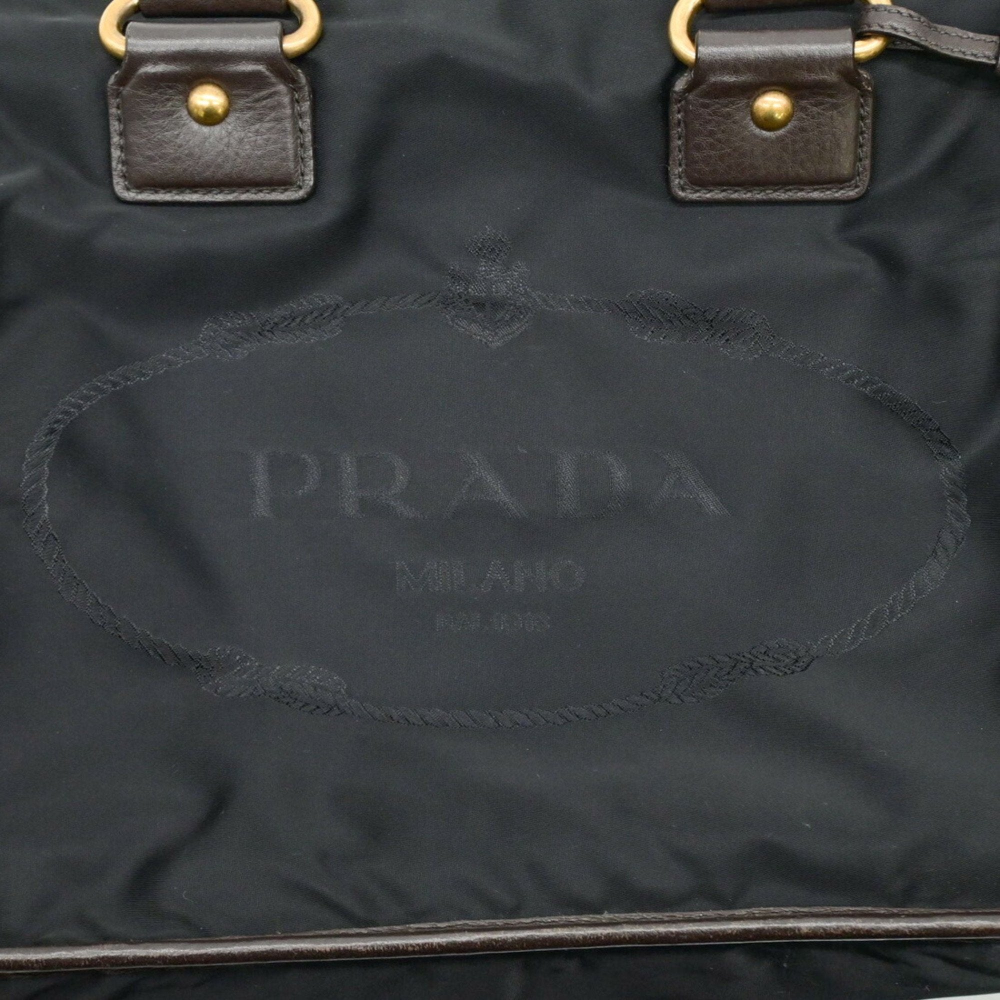 Prada Black Nylon Handbag Shoulder Bag