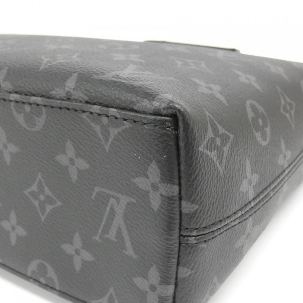 Louis Vuitton Black Coated Canvas Briefcase Handbag