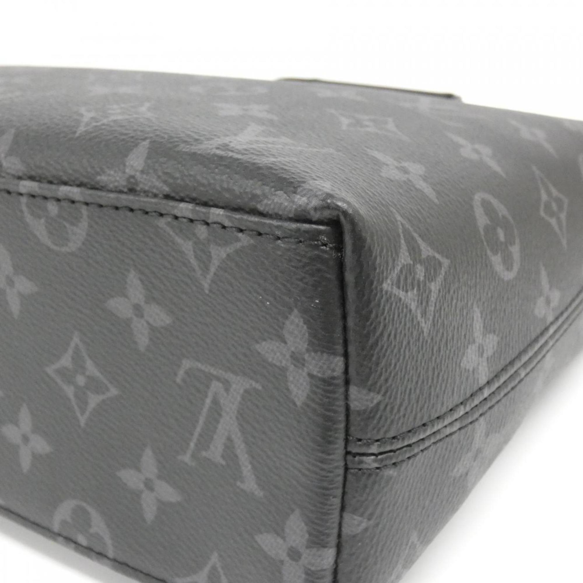 Louis Vuitton Black Coated Canvas Briefcase Handbag