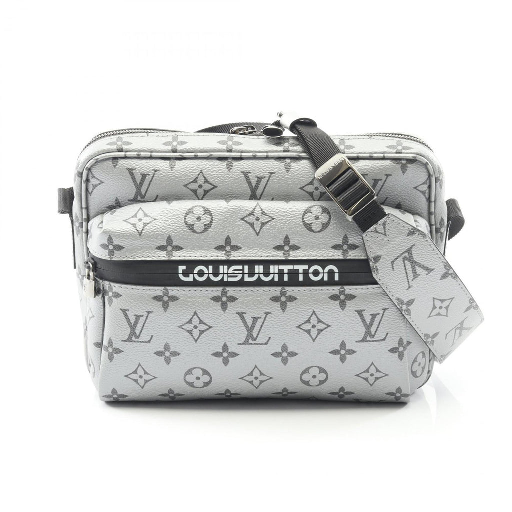 Louis Vuitton Silver Coated Canvas Shoulder Bag