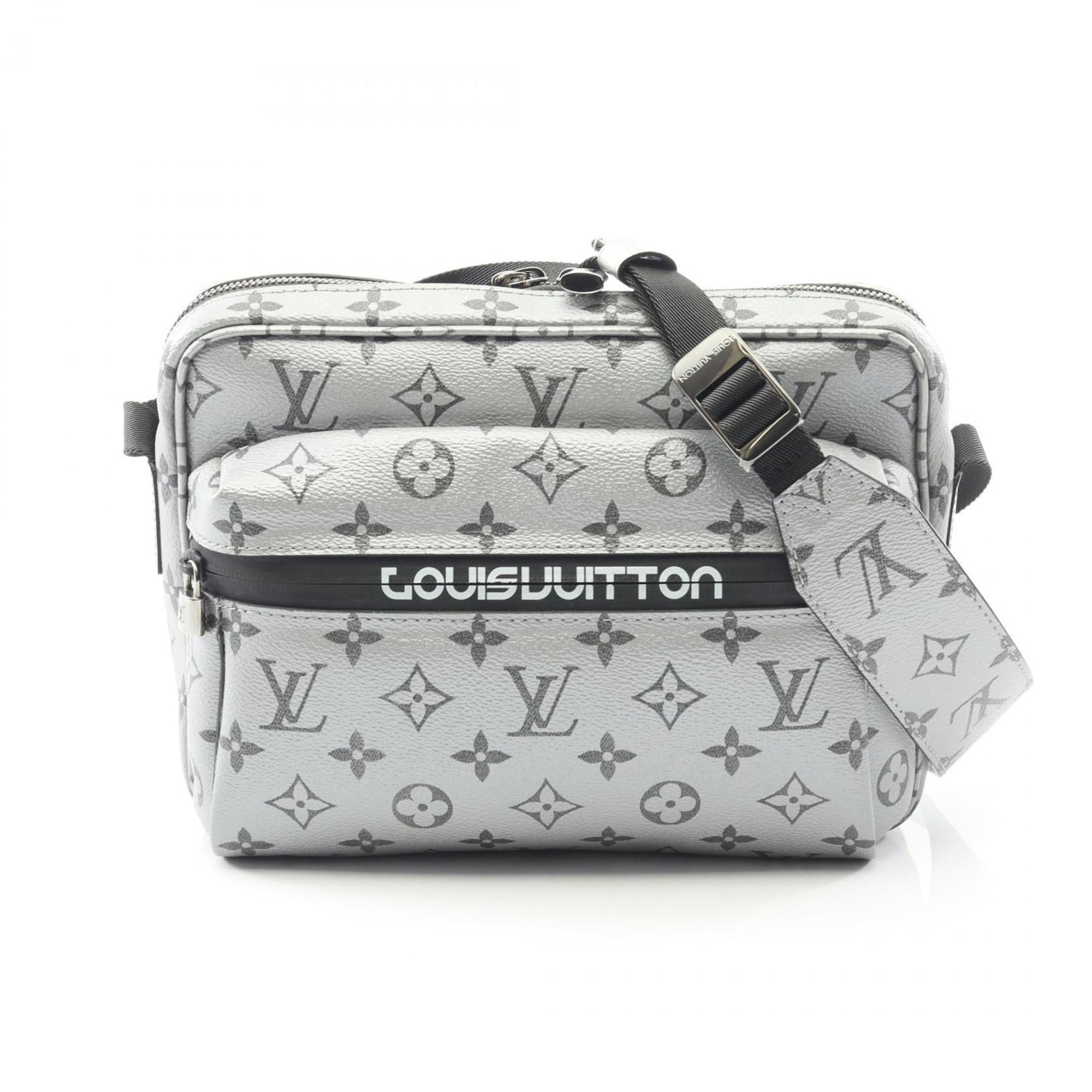 Louis Vuitton Silver Coated Canvas Shoulder Bag