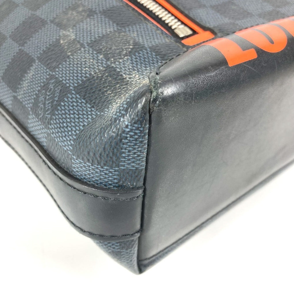Louis Vuitton Galle Navy Orange Damier Canvas Messenger Bag Shoulder Bag