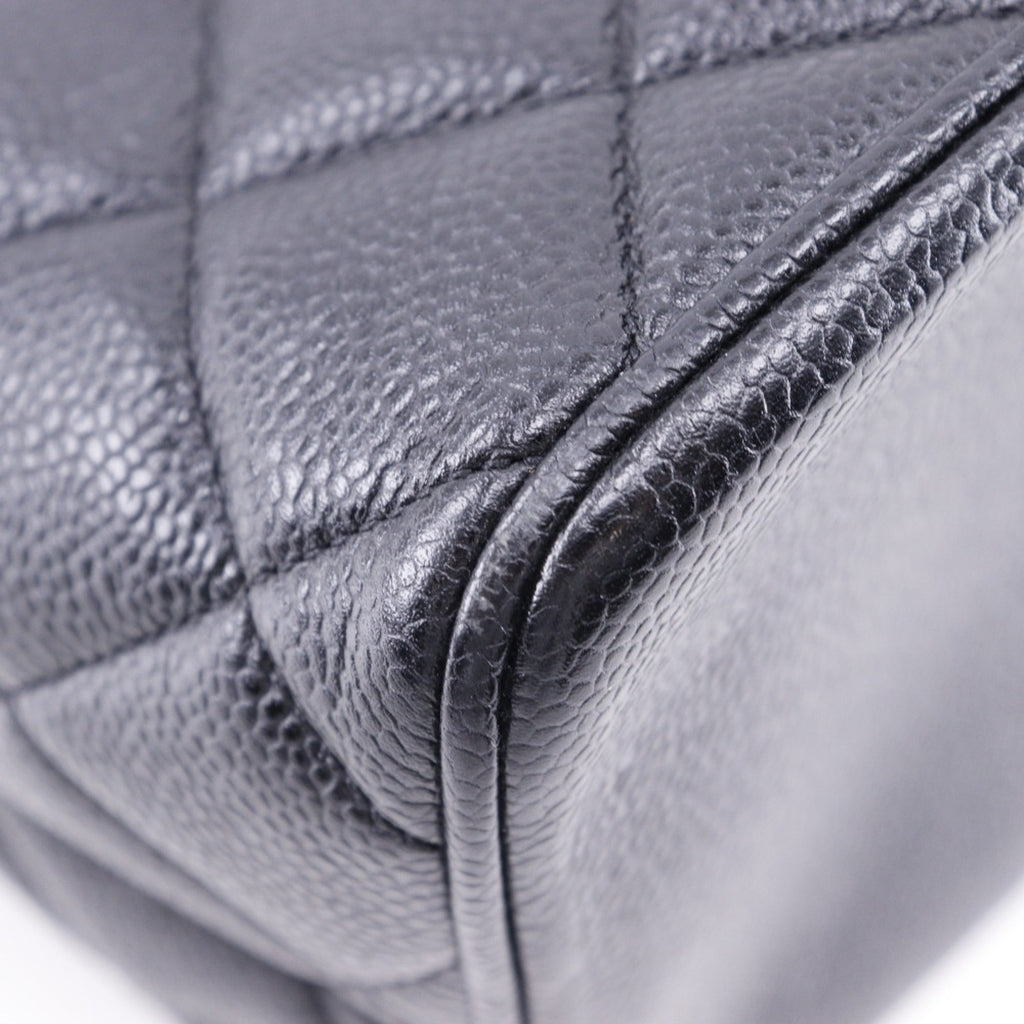 Chanel Caviar Skin Black Caviar Leather Tote Bag