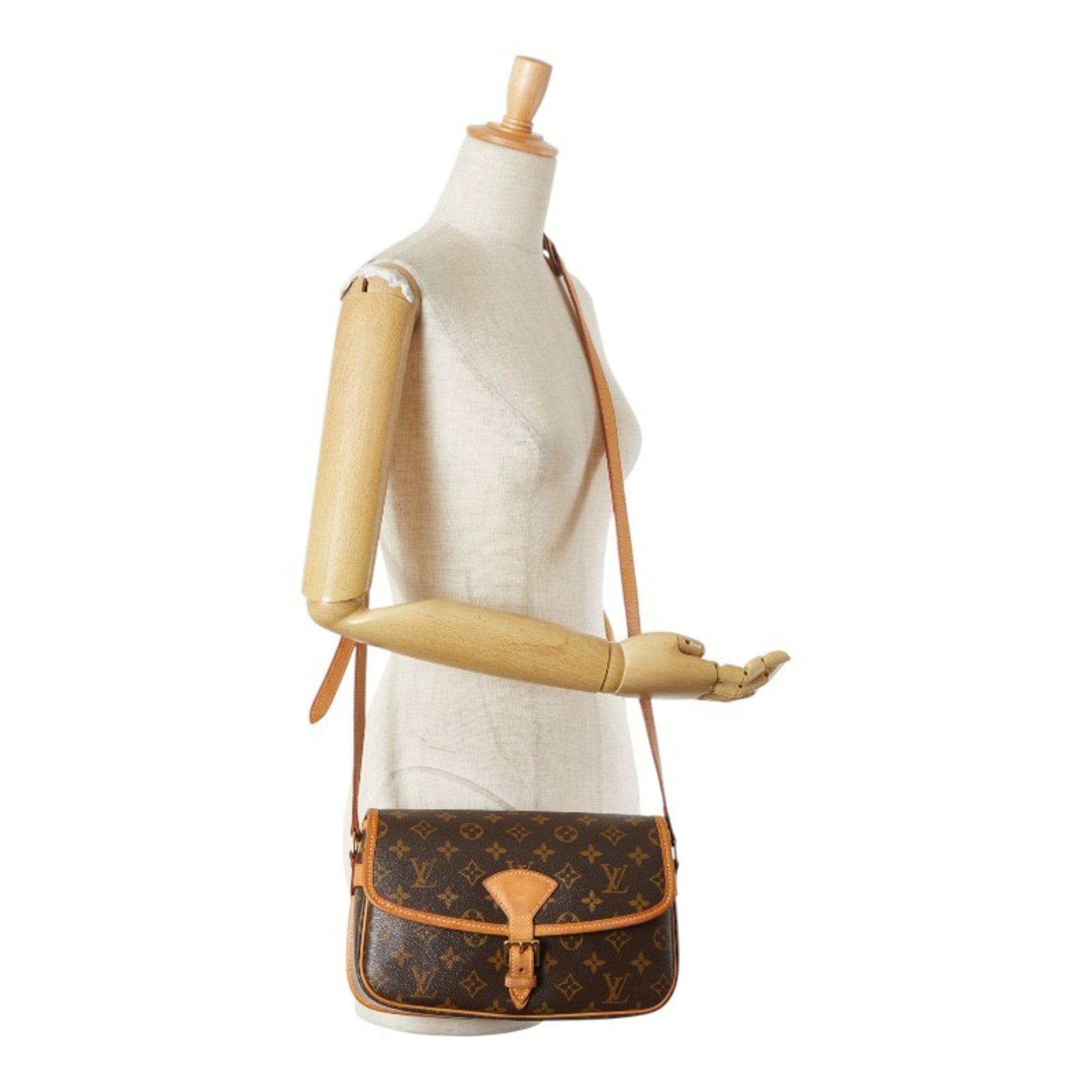 Louis Vuitton Monogram Brown Pvc Leather Shoulder Bag