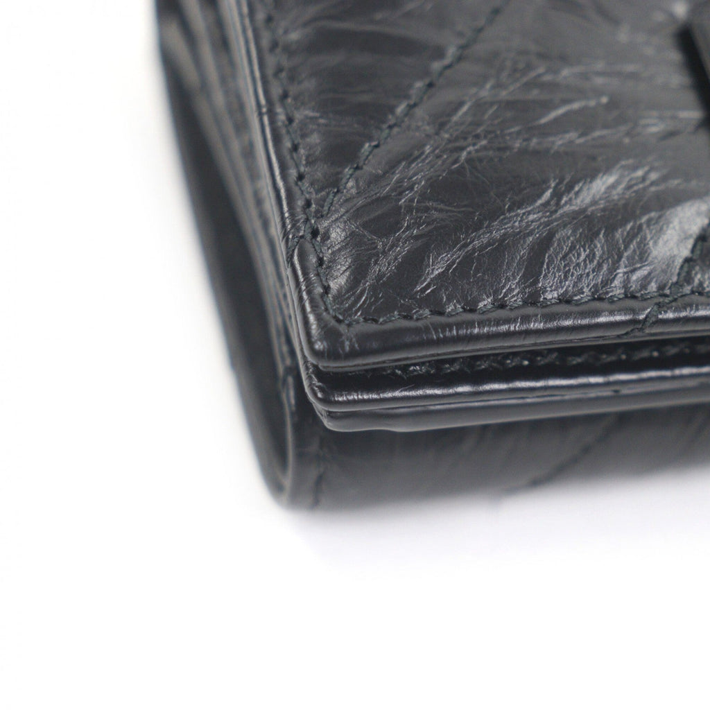 Balenciaga Black Leather Wallet (Tri-Fold)