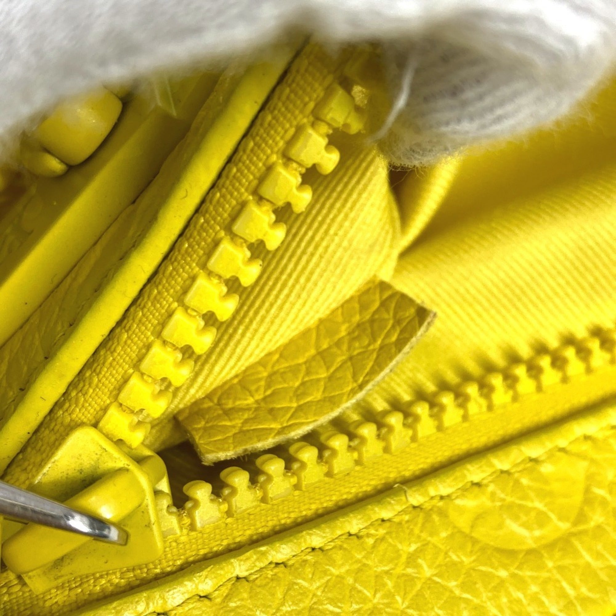 Louis Vuitton Yellow Leather Clutch Bag