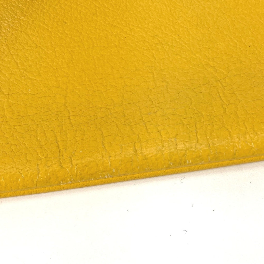 Celine White Leather Clutch Bag