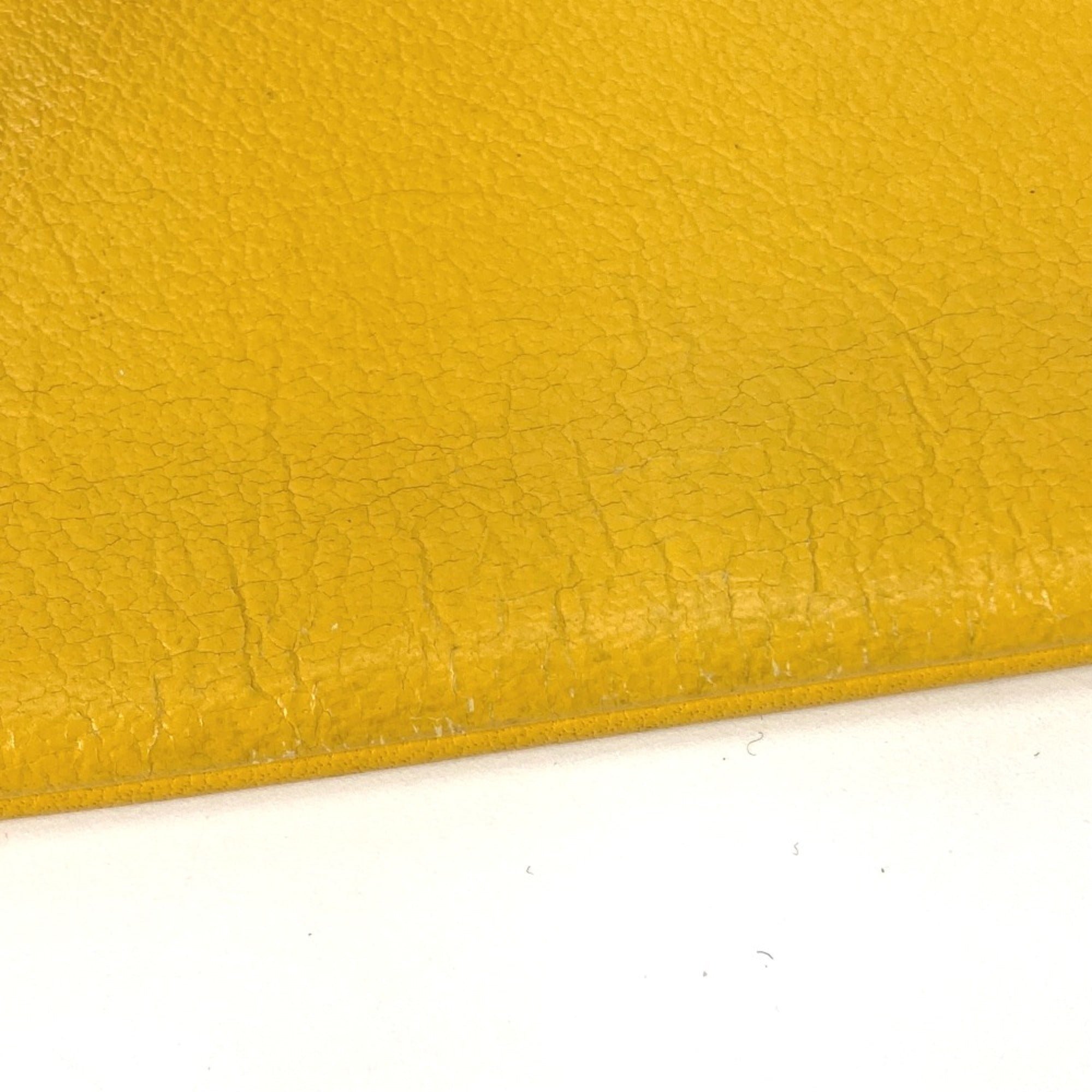 Celine White Leather Clutch Bag