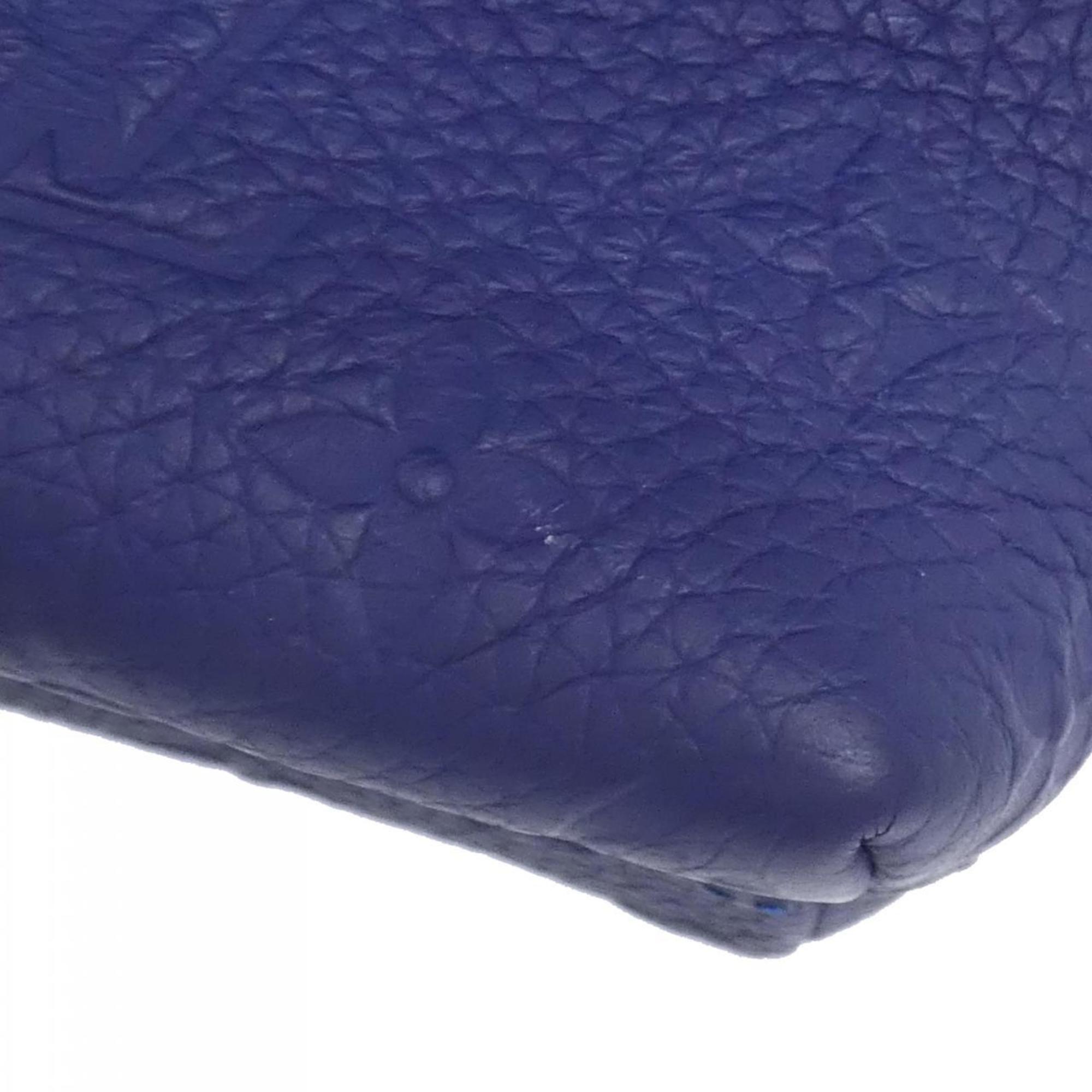 Louis Vuitton Taurillon Blue Nuit Leather Shoulder Bag