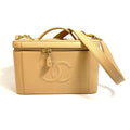 Chanel Beige Leather Shoulder Bag
