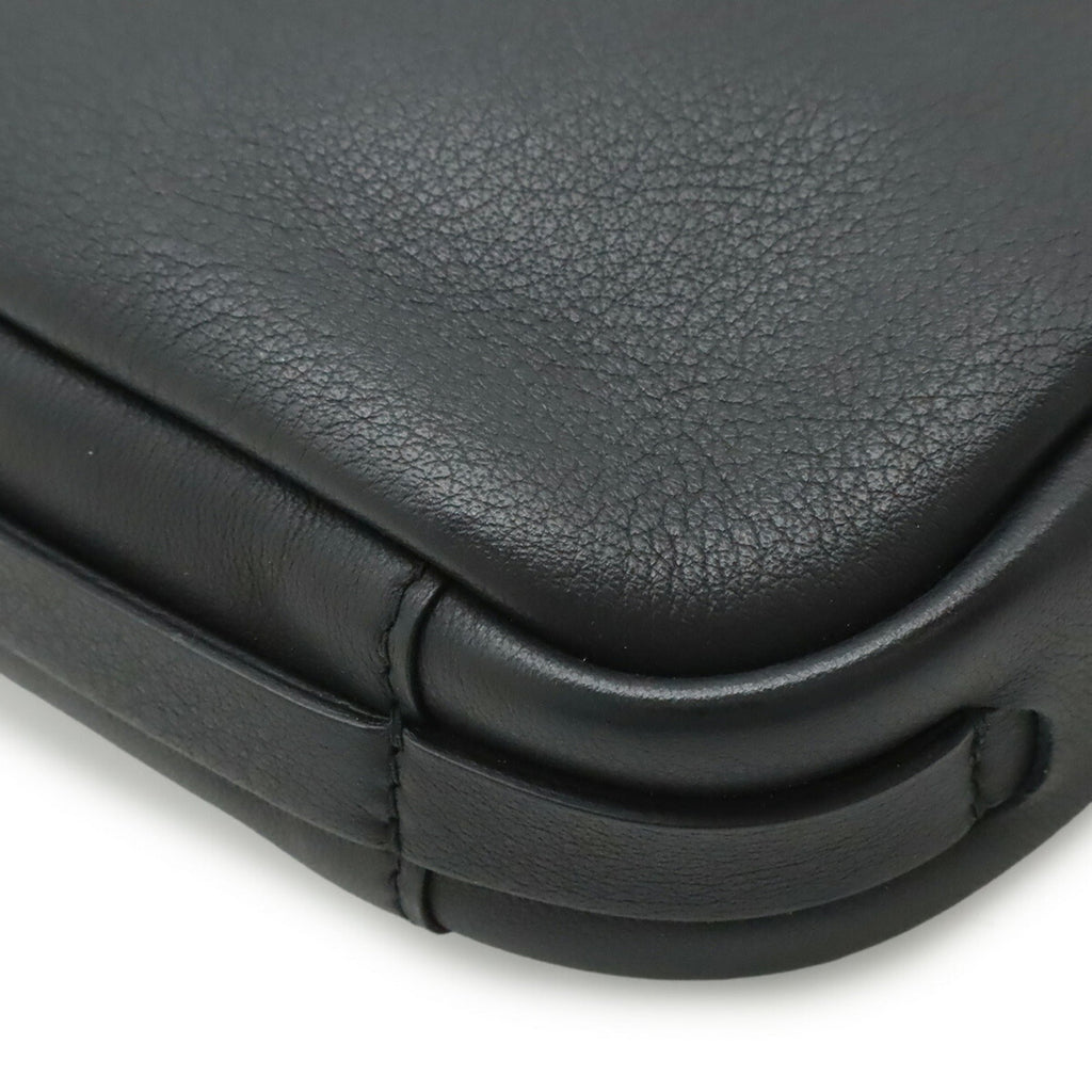 Balenciaga Black Leather Pochette Shoulder