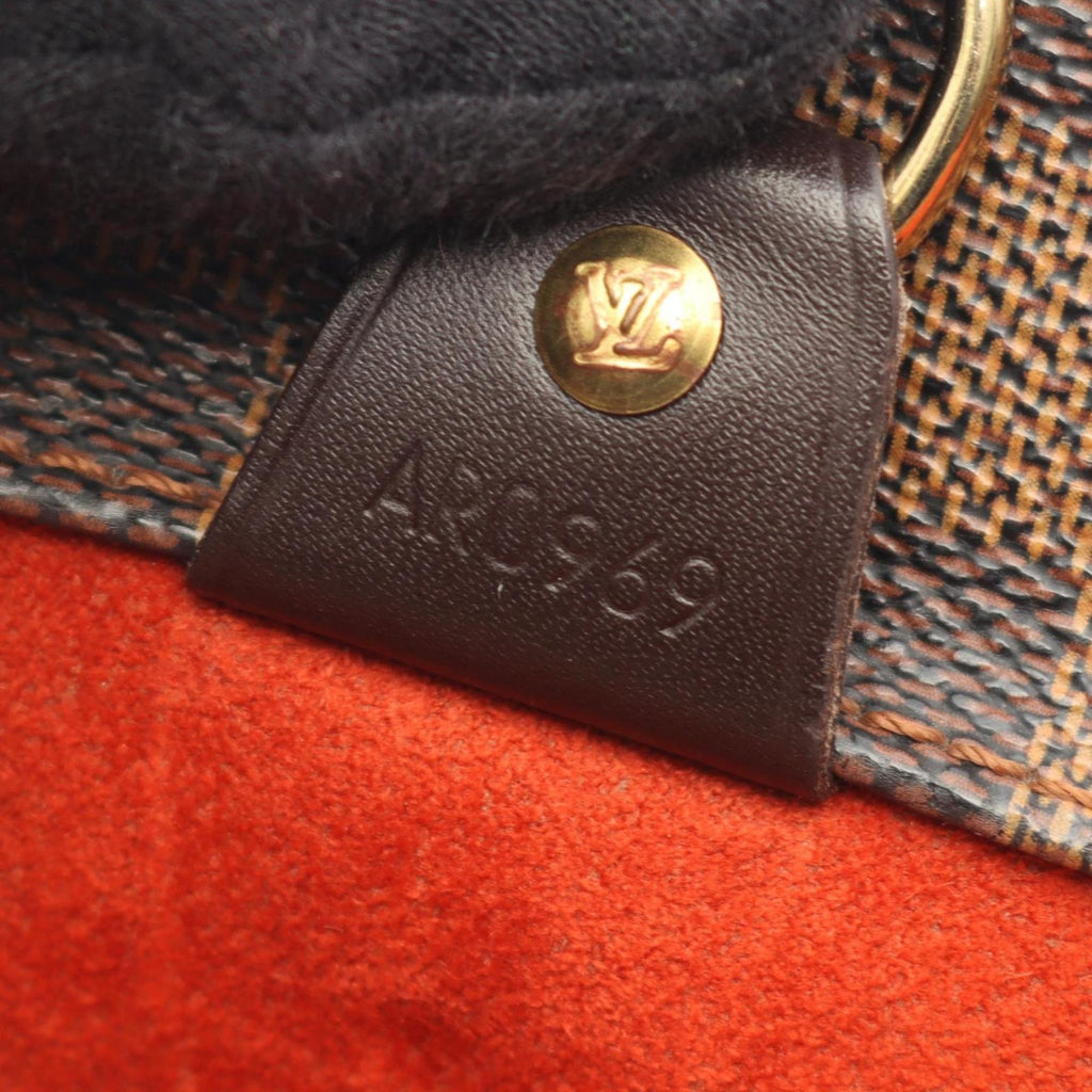 Louis Vuitton Brown Coated Canvas Pvc Leather Damier Canvas Tote Bag