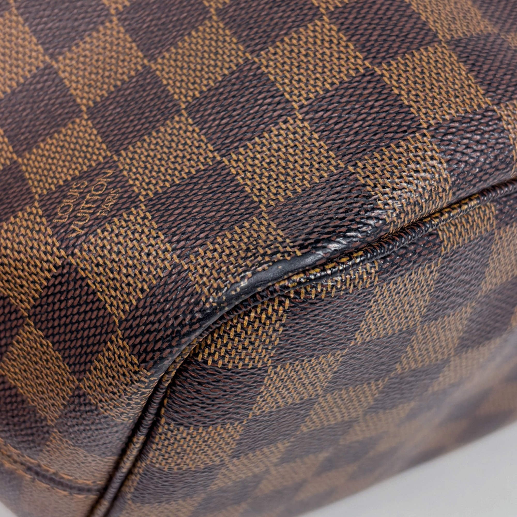Louis Vuitton Brown Damier Canvas Shoulder Bag Tote Bag