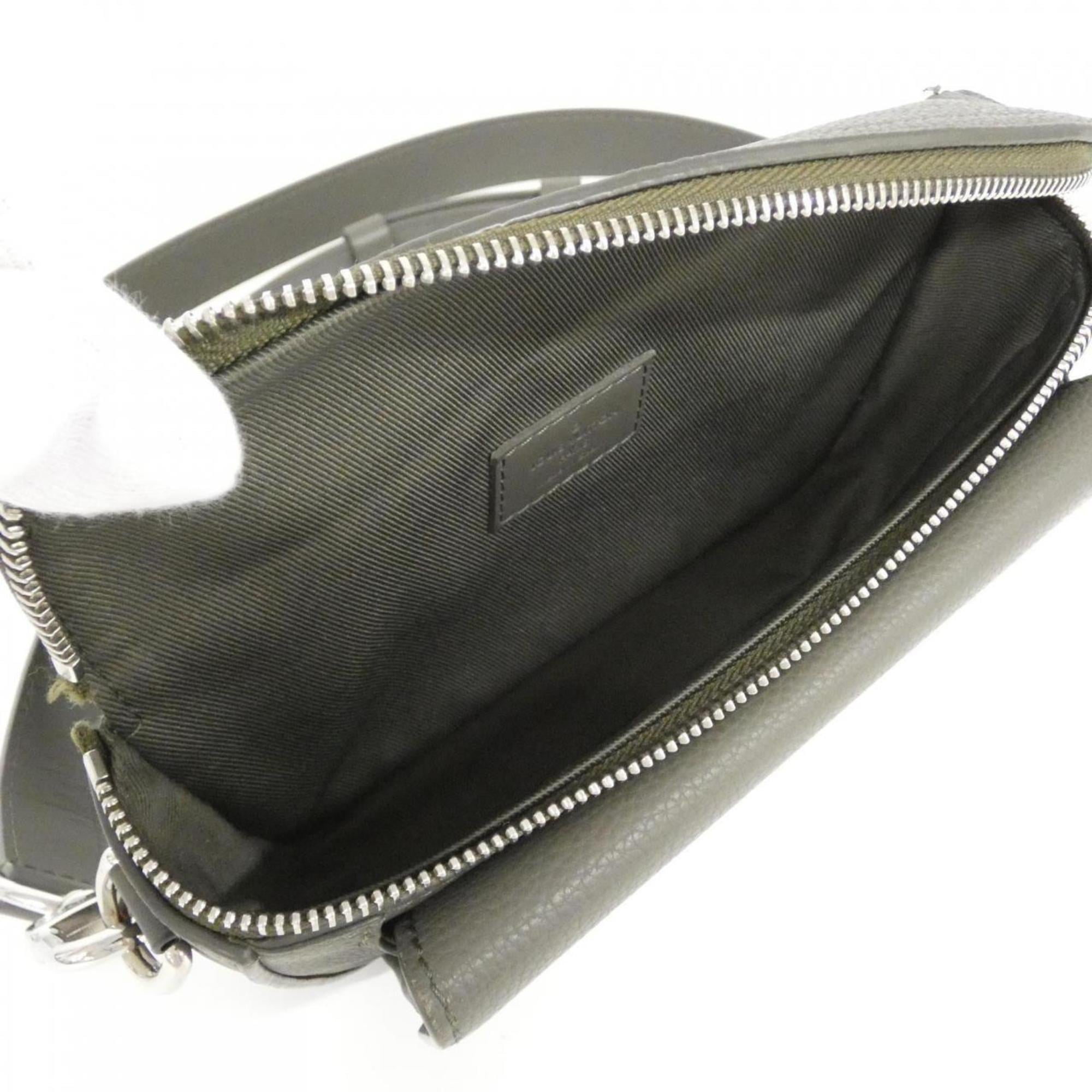 Louis Vuitton Khaki Leather Shoulder Bag