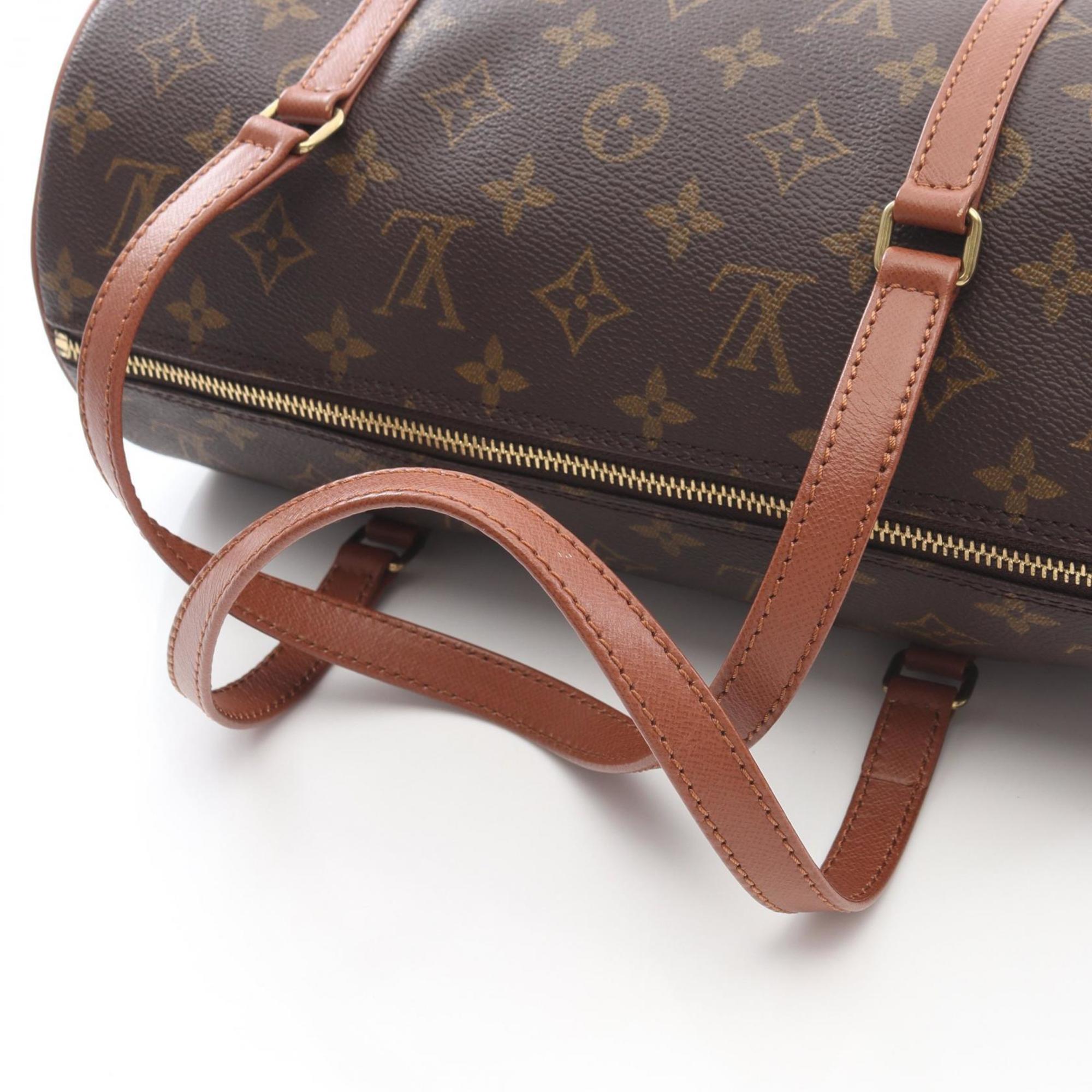 Louis Vuitton Brown Monogram Coated Canvas Leather Handbag