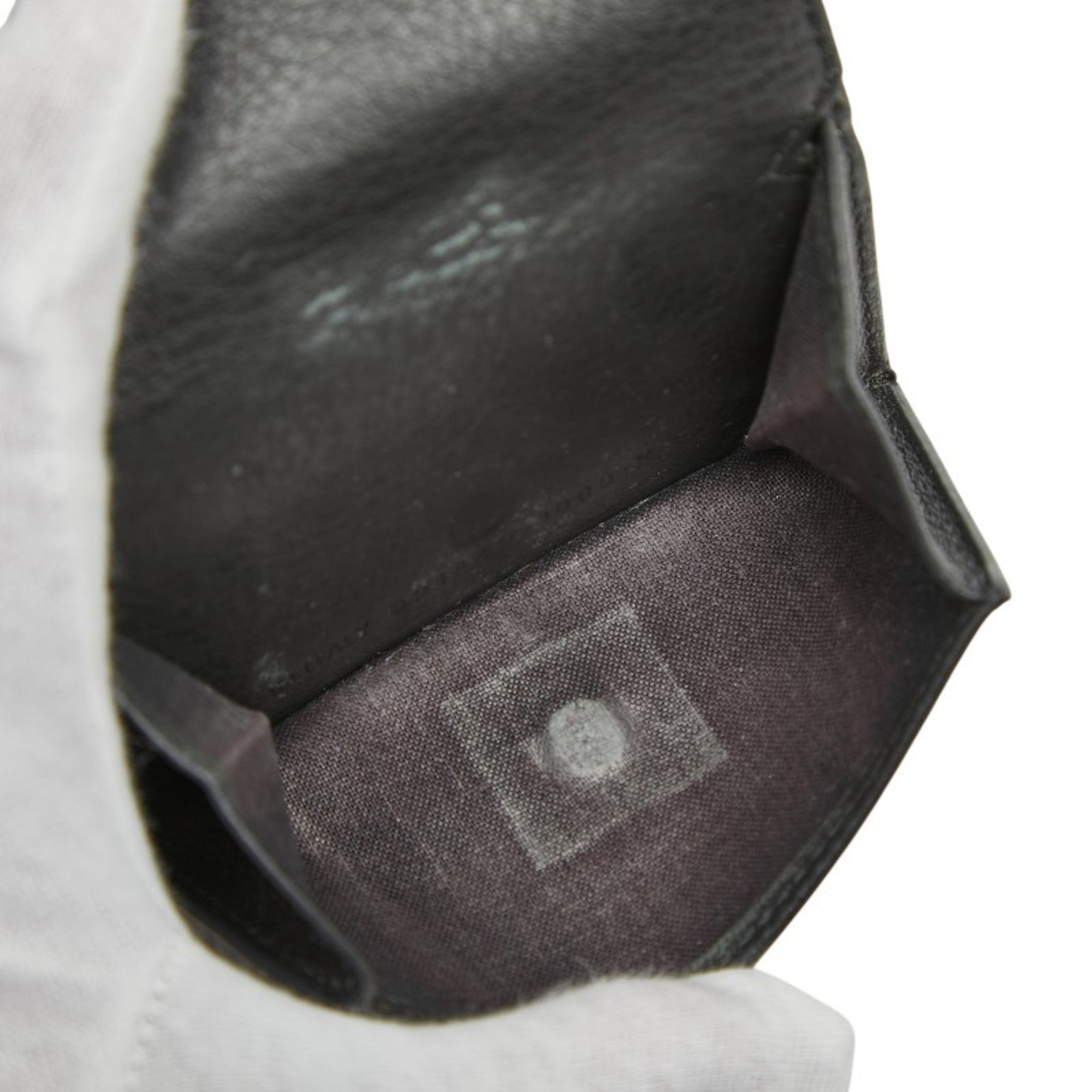 Balenciaga Black Leather Wallet (Tri-Fold)