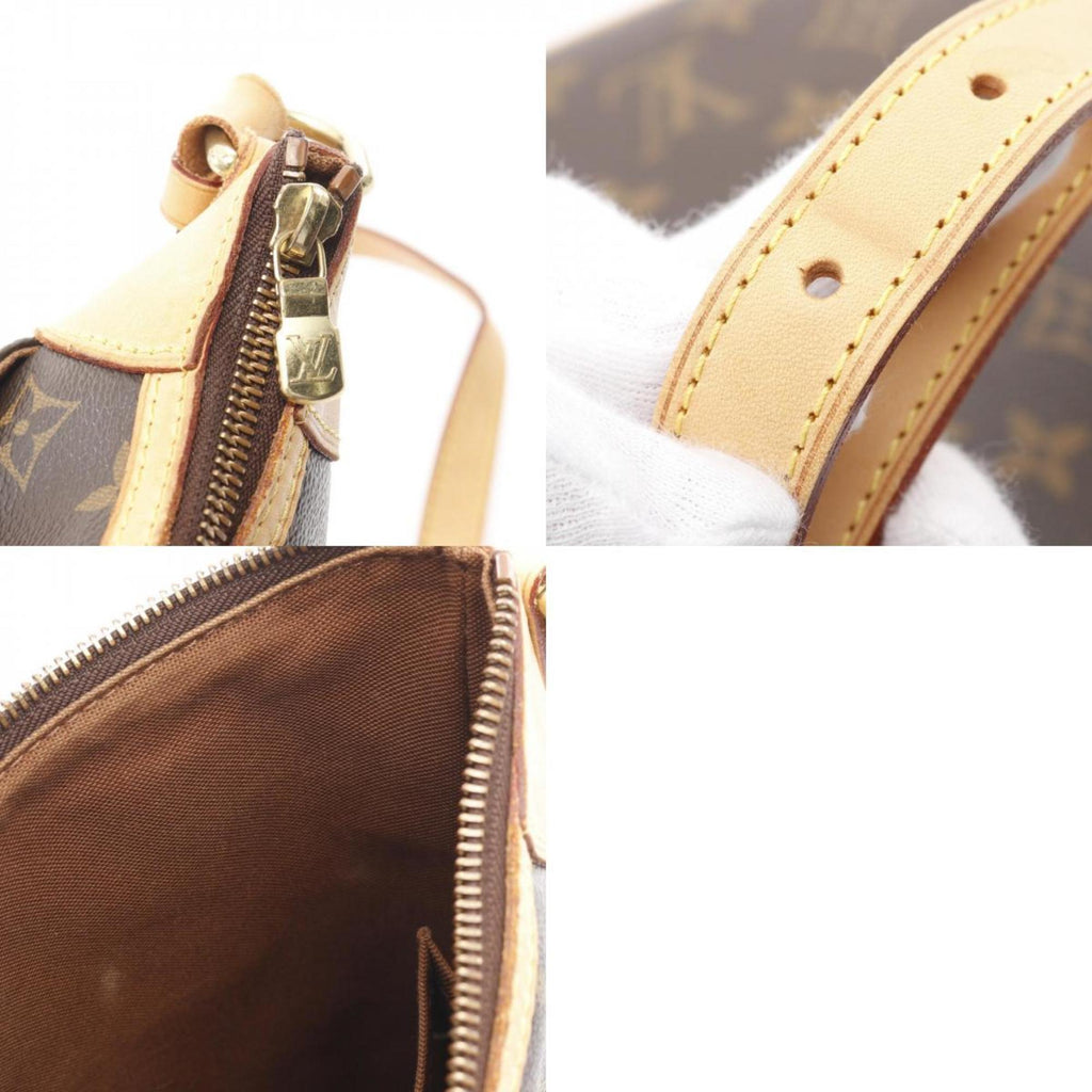 Louis Vuitton Monogram Brown Coated Canvas Leather Shoulder Bag