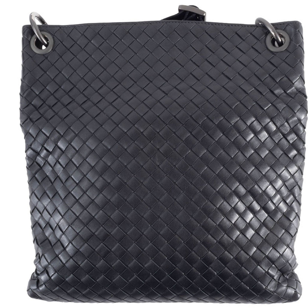 Bottega Veneta Black Leather Shoulder Bag