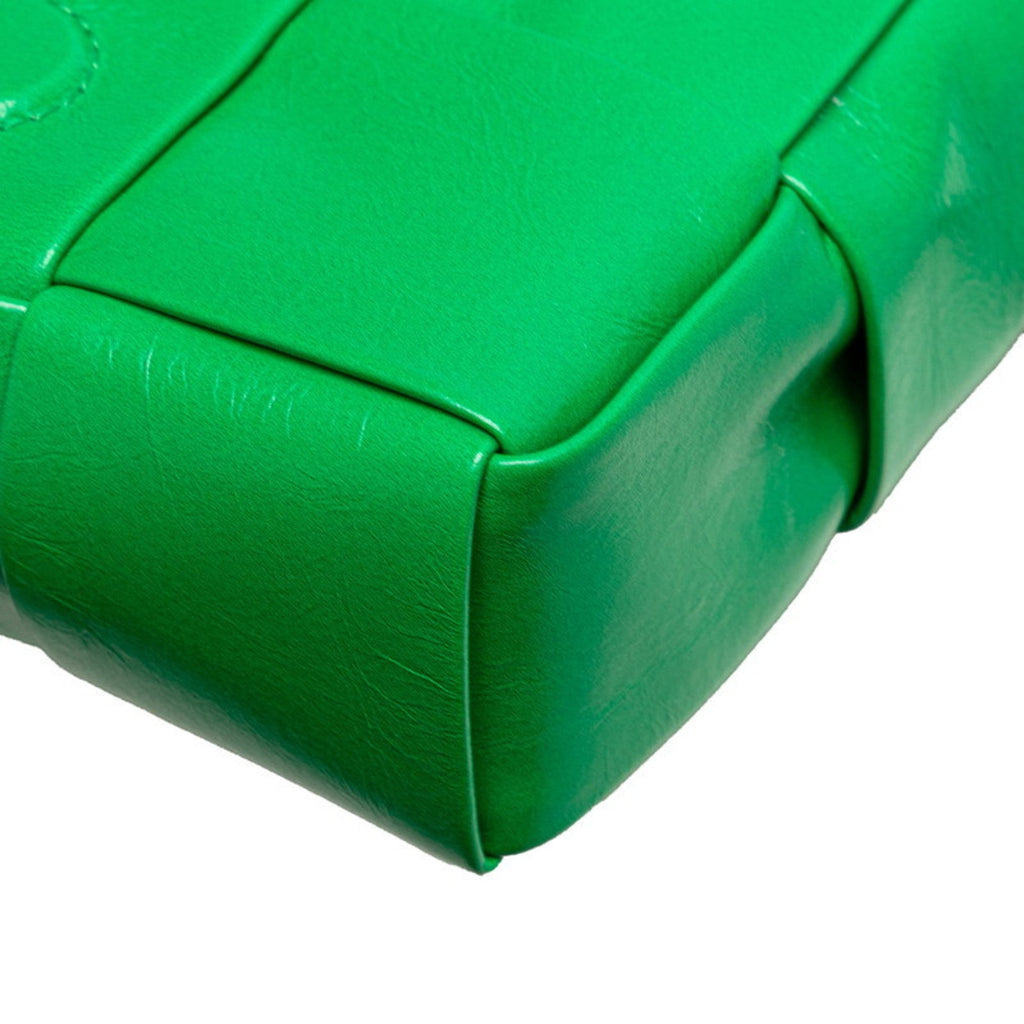 Bottega Veneta Green Leather Shoulder Bag