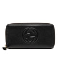 Gucci Black Leather Long Wallet (Bi-Fold) (Pre-Owned)
